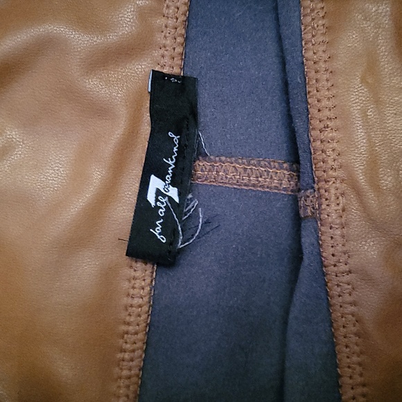 7 for all mankind pleather stretch pants - Picture 2 of 2